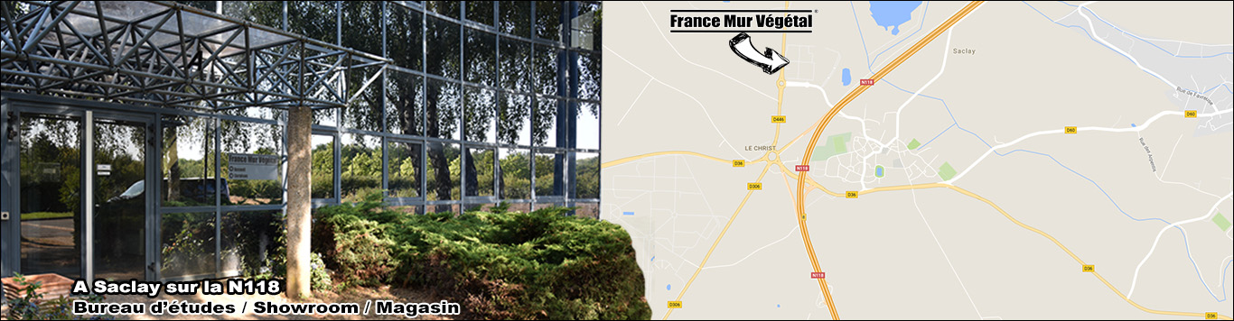 Showroom Mur Végétal en Yvelines situé à Saclay